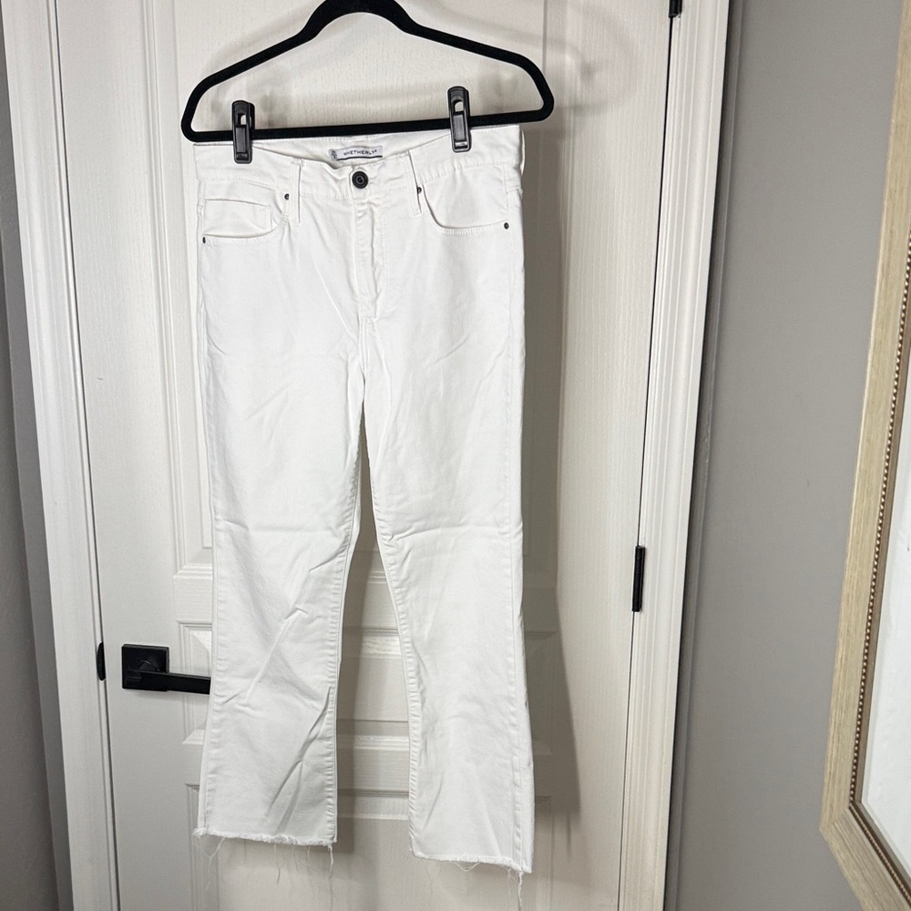 Whetherly Bright White Cropped Jeans